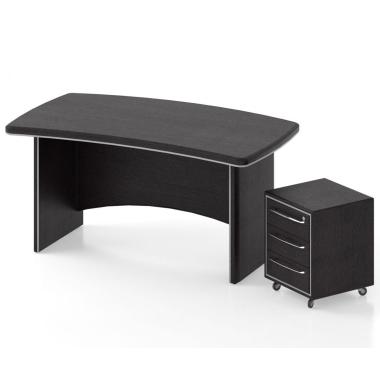 Стол руководителя + тумба мобильная Salita Альянс 21/1 Венге