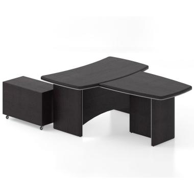 Стол руководителя с брифинг приставкой Salita Альянс 21/5