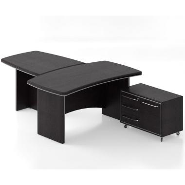 Стол руководителя с брифинг приставкой Salita Альянс 21/5