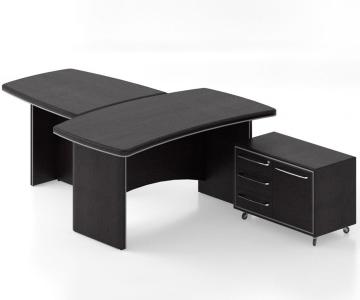 Стол руководителя с брифинг приставкой Salita Альянс 21/5