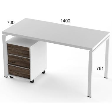 Стол офисный и тумба Salita Promo (TX1436) Белый