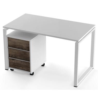 Стол компьютерный и тумба Salita Promo (QX1218) Белый