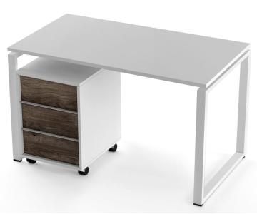 Стол компьютерный и тумба Salita Promo (QX1218) Белый