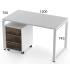 Стол компьютерный и тумба Salita Promo (QX1218) Белый