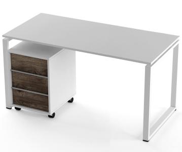 Стол компьютерный и тумба Salita Promo (QX1418) Белый