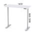 Регулируемый стол компьютерный 2х-моторный Salita Электро Белый 18 мм (E1-140)