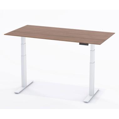 Стіл зі шпонованною стільницею з регулюванням для роботи стоячи 2х-моторний E5w Salita Електро (E5-140w) Білий