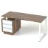 Комп'ютерний стіл Salita Промо Горіх і Білий 18 мм (Q11-18sow)