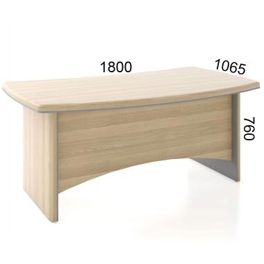 Письменный стол руководителя Salita Альянс Дуб 21/102d 180x105x76h