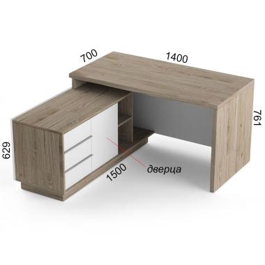 Офисный стол угловой Salita Promo 36 мм (SW29/102-36)