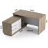 Офисный стол угловой Salita Promo 36 мм (SW29/102-36)