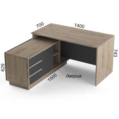 Офисный стол угловой Salita Promo 18 мм (SG29/102-18)