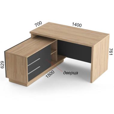 Офисный стол угловой Salita Promo 36 мм (IG29/102-36)