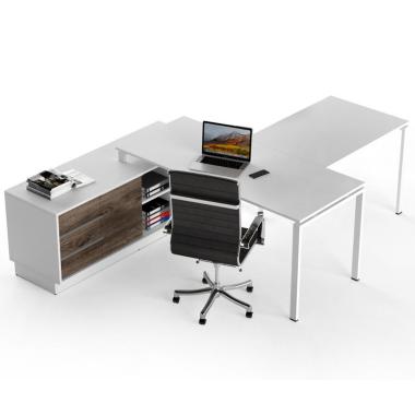 Офисный стол руководителя с брифингом Salita Promo 18 мм (WPT12-18)