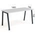 Стол офисный Salita Promo 18 мм (WGR1-18)